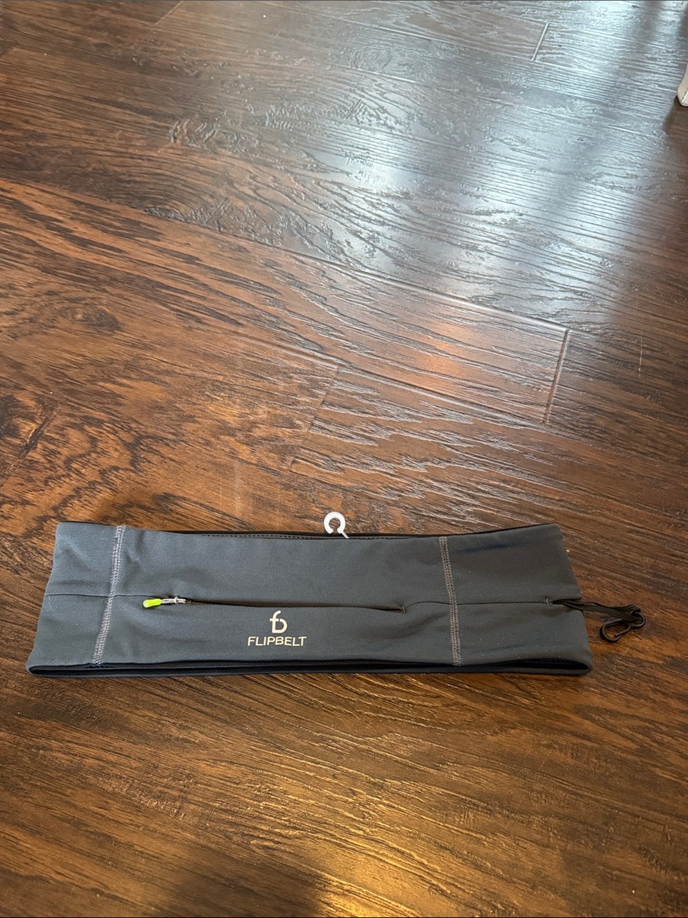 FlipBelt Men's Black Running Waist Pack with Zipper Pocket